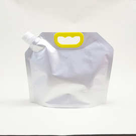 富氢水包装铝箔手提吸嘴袋5L铝箔吸嘴袋5升富电解氢水山泉饮用水