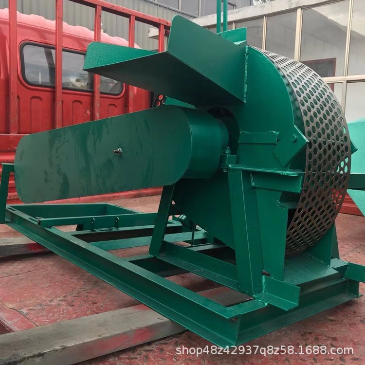 600型双口树干粉碎机菌菇粉碎机木头树枝粉碎机