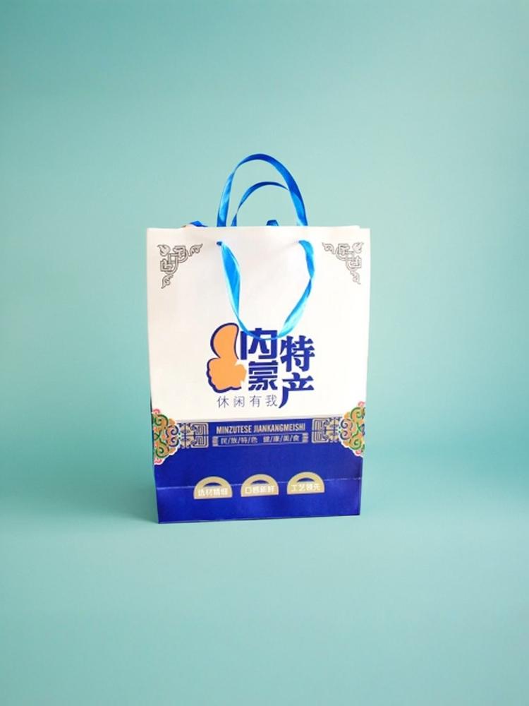 Caja de embalaje especial de Mongolia Interior bolsa de mano bolsa de papel bolsa de regalo carne de res productos lácteos secos caja de regalo queso