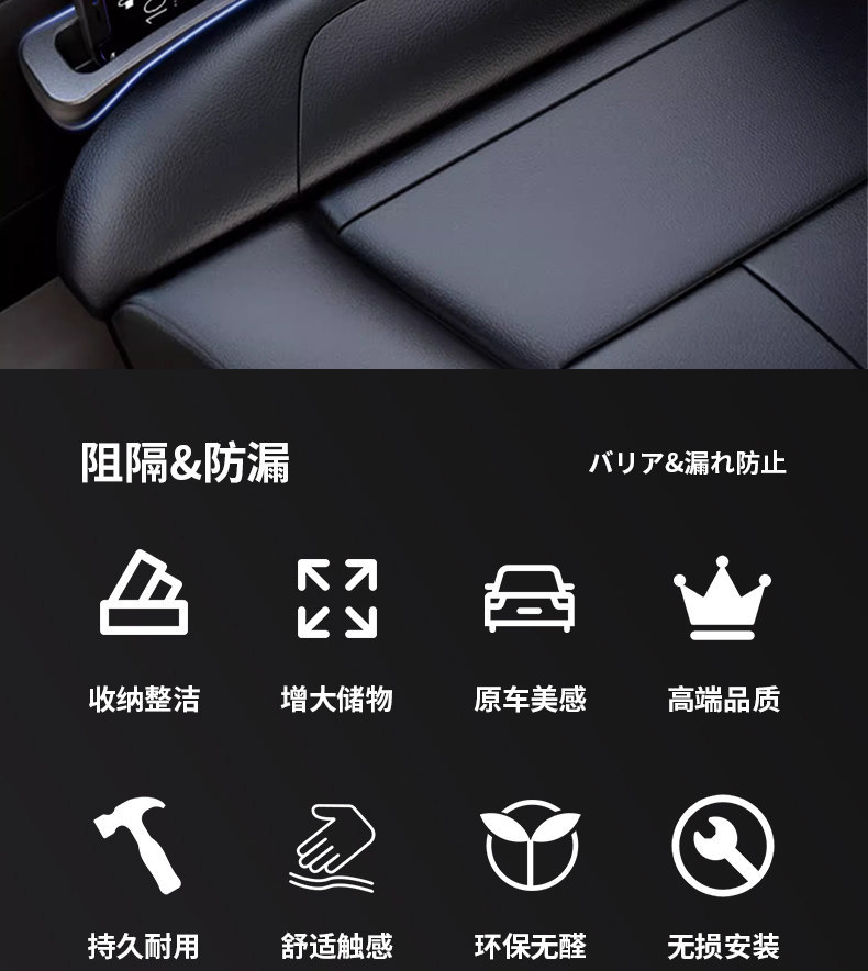Seat Gap Storage Box, In-Car Organizer, Car Storage Solution, Front Passenger Seat Gap Filler Storage Box