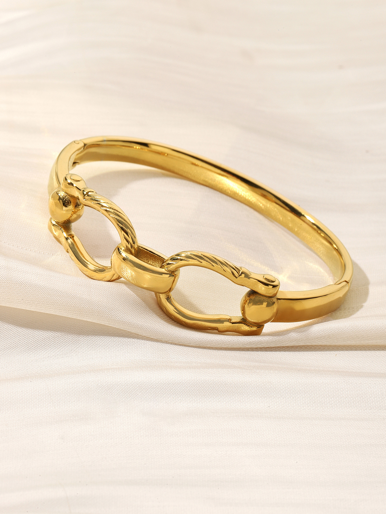1 Piece Quantity Simple Style Classic Style Solid Color Titanium Steel Bangle In Bulk