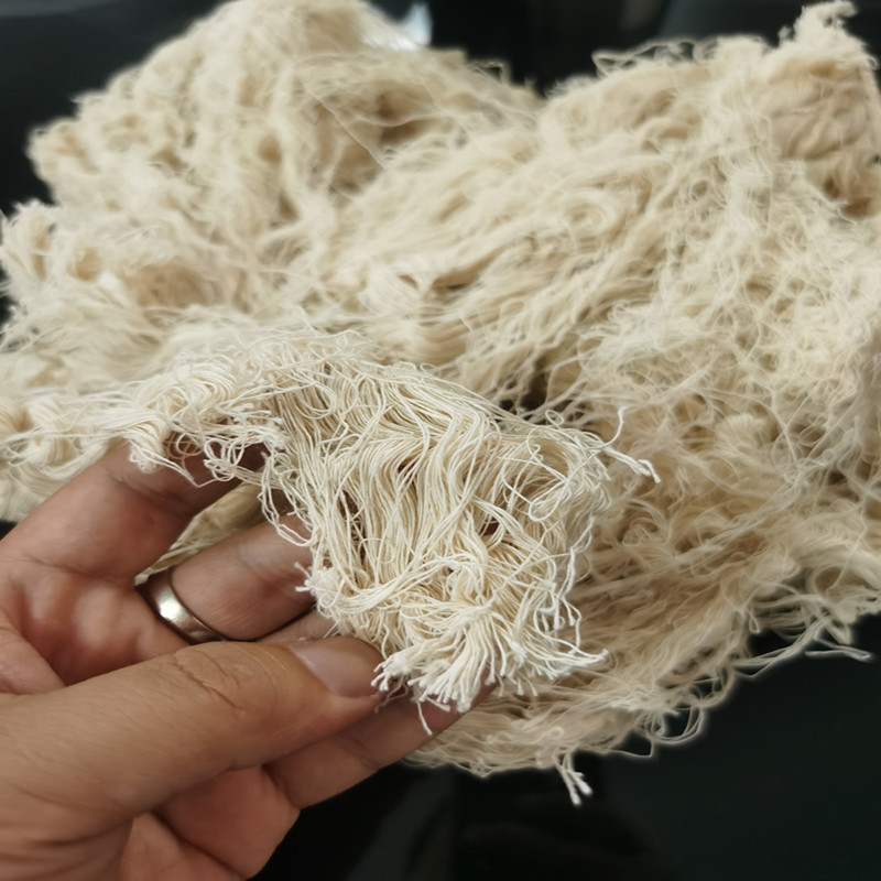 工业白色棉纱擦机布擦机器回丝废纱吸水吸油不掉毛白棉纱擦机纱线