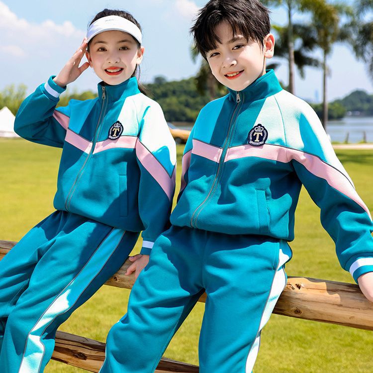 小学生春秋新款套装校服幼儿园园服秋装运动会一二年级班服俩件套