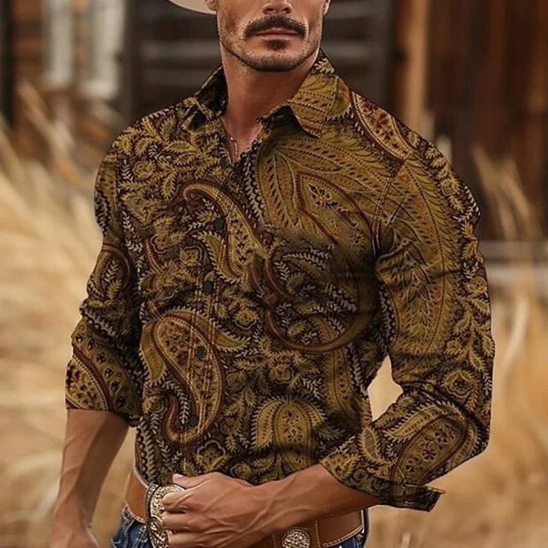 Hombre 2024 nuevo estilo de alta calidad guapo otoño camisa de botones de manga larga top marca de moda MB12