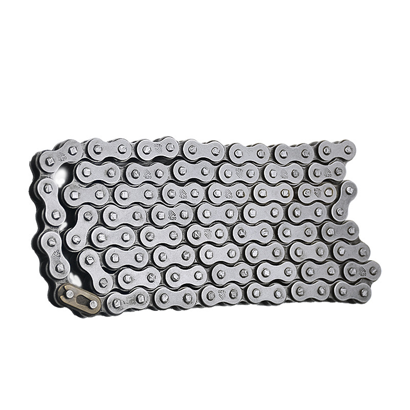 Cadena de motor de tres ruedas engrosada 125 / 150 / 420 / 428 / 428H cadena de rueda dentada universal