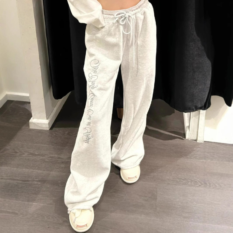 in stock South Korea Niche Badblo0d American Style Casual Lace Embroidered Pants Casual Pants Sweat Pants for Women in stock South Korea Niche Badblo0d American Style Casual Lace Embroidered Pants Casual Pants Sweat Pants for Women