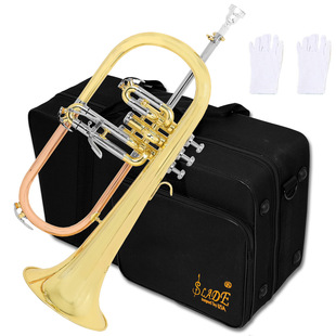 Slade Flugelhorn B-Flat Phosphor Bronze Three-Key Flugelhorn Trumpet Adult Orchestra Flugelhorn