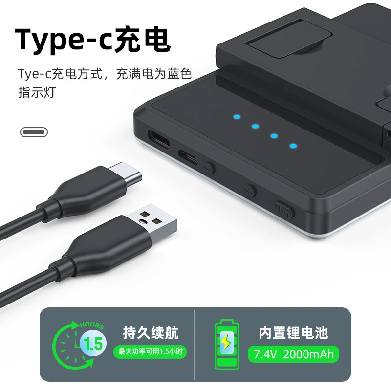 Клип-на LED подсветка MAMEN V11SE, двухцветная портативная лампа для телефона и ноутбука, 10,4×7,5×11,8 см