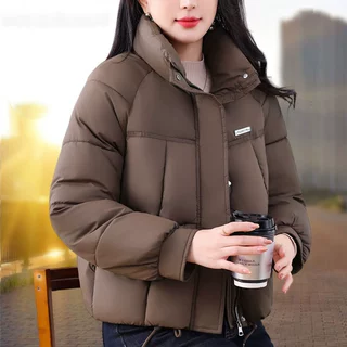 短款棉服女2025新款冬季宽松时尚面包服大码女装胖MM秋冬棉袄跨境