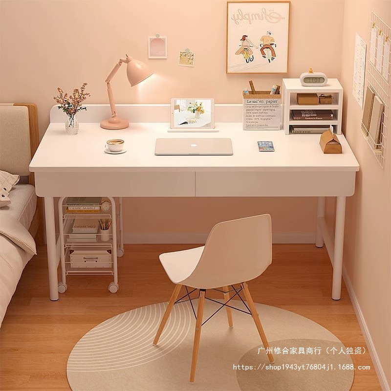 Computer Desk Desktop Home Desk Student Writing Desk Simple Rental House White Table Girls Bedroom Makeup Table