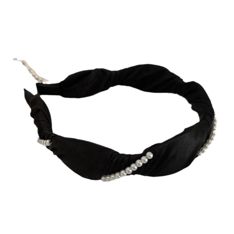 BB Blue ~ Serie Pearl, fascia per capelli fatta a mano, semplice forcina per capelli, semplice fascia coreana, accessori per capelli, copricapo_voghion.com