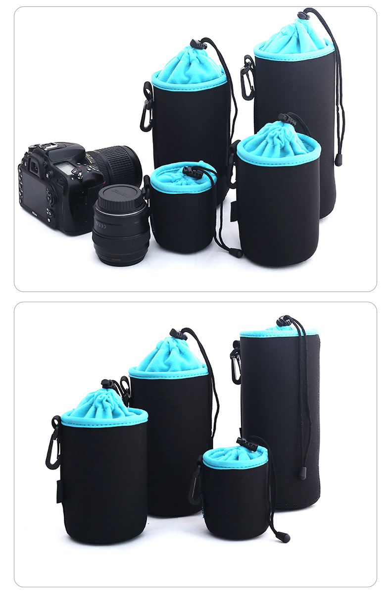 相机镜头套加绒防压减震保护套镜头筒四件套加厚镜头包加绒镜头套