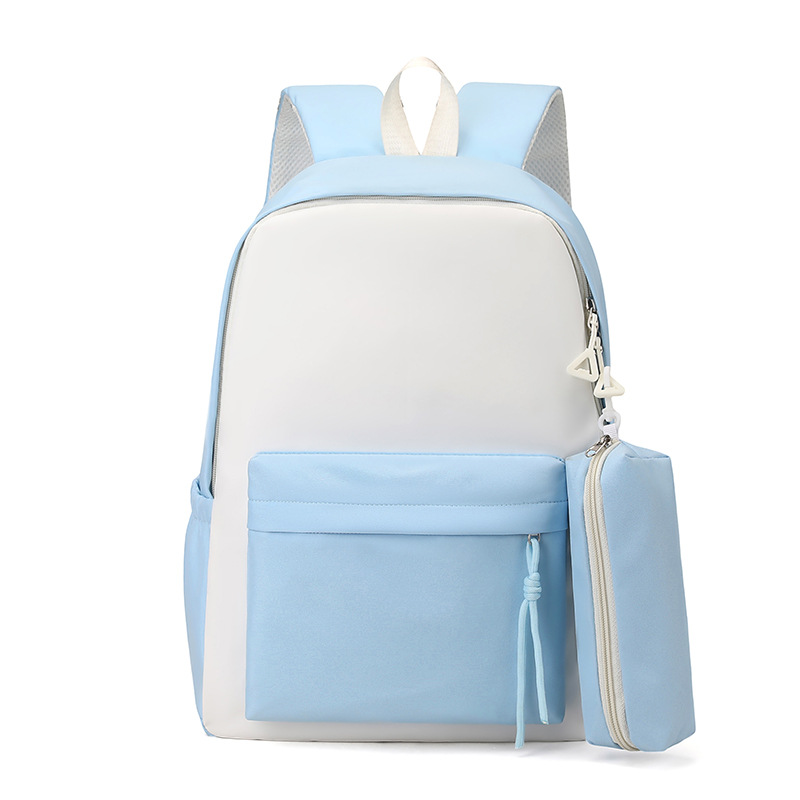 Mochila de estudiantes de secundaria, logotipo personalizado, mochila de viaje al aire libre coreana, mochila de gran capacidad para niños, mujer
