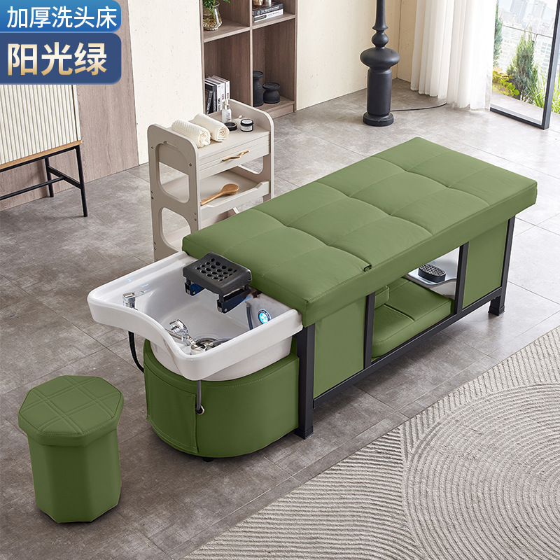 Cerámica lavabo - verde solar - cama de lavado