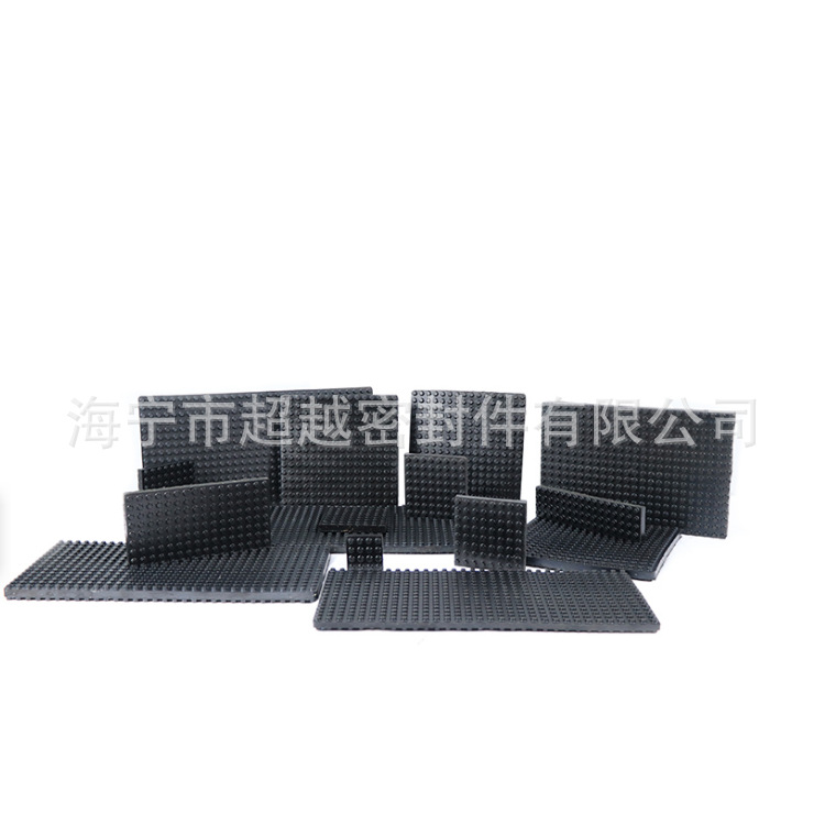 厂家定制 橡胶减震垫颗粒面空调外机缓冲板垫片切割方形