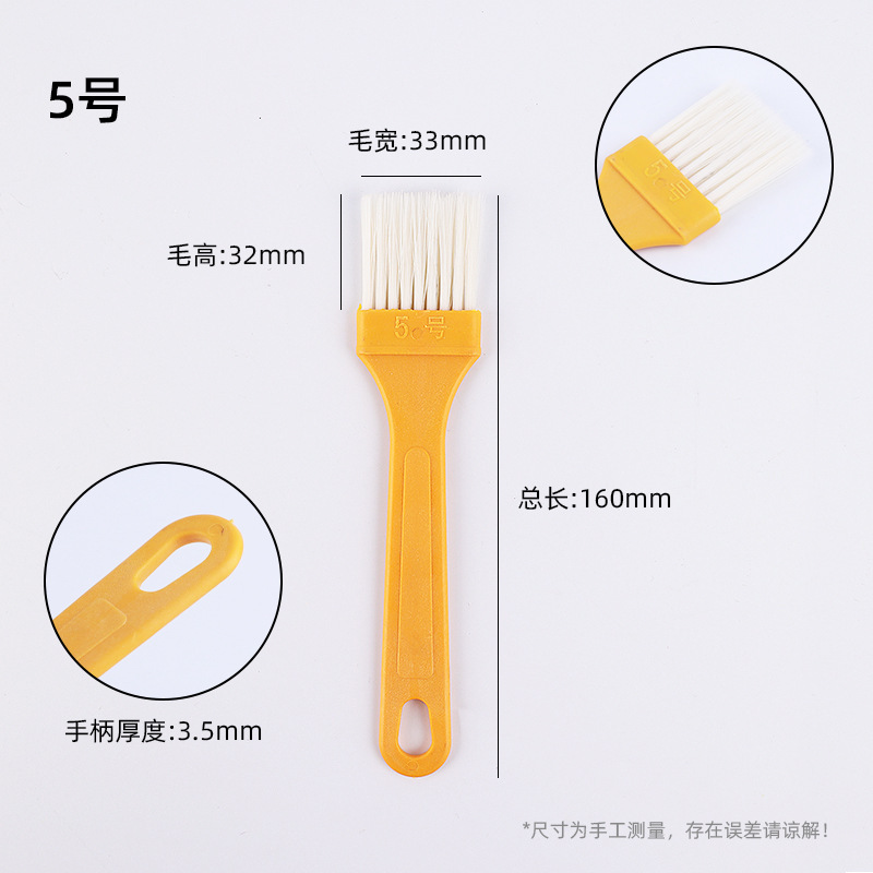Cepillo de pintura, cepillo de salsa de barbacoa, cepillo de pintura, cepillo de limpieza, cepillo de plástico de lana suave, cepillo al por mayor
