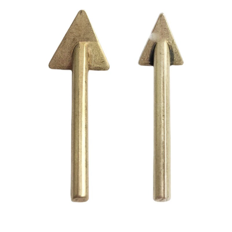 Пластиковый ремонтный треугольник медный плоская головка треугольный паяльник Медная головка кожаный плот ремонт Утюг для удаления морщин