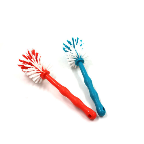 Nylon burr removal bottle brush wholesale, boiler wall cleaning brush, hard bristle plastic handle cup brush