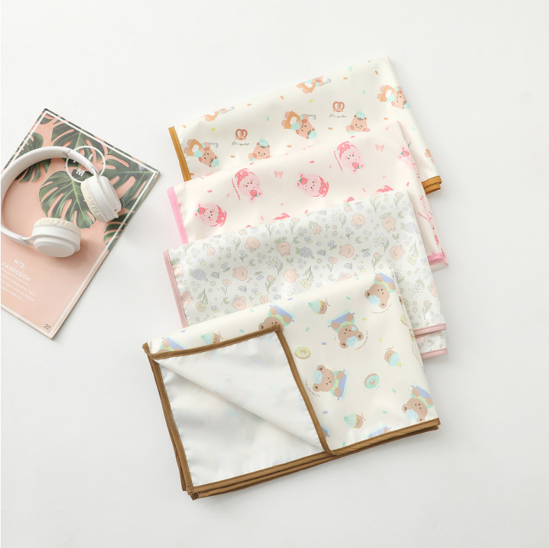 Ins Korean New Baby Diaper Pad Waterproof Urine-Proof Washable Mattress Baby Leak-Proof Bear Overnight Bed Sheets