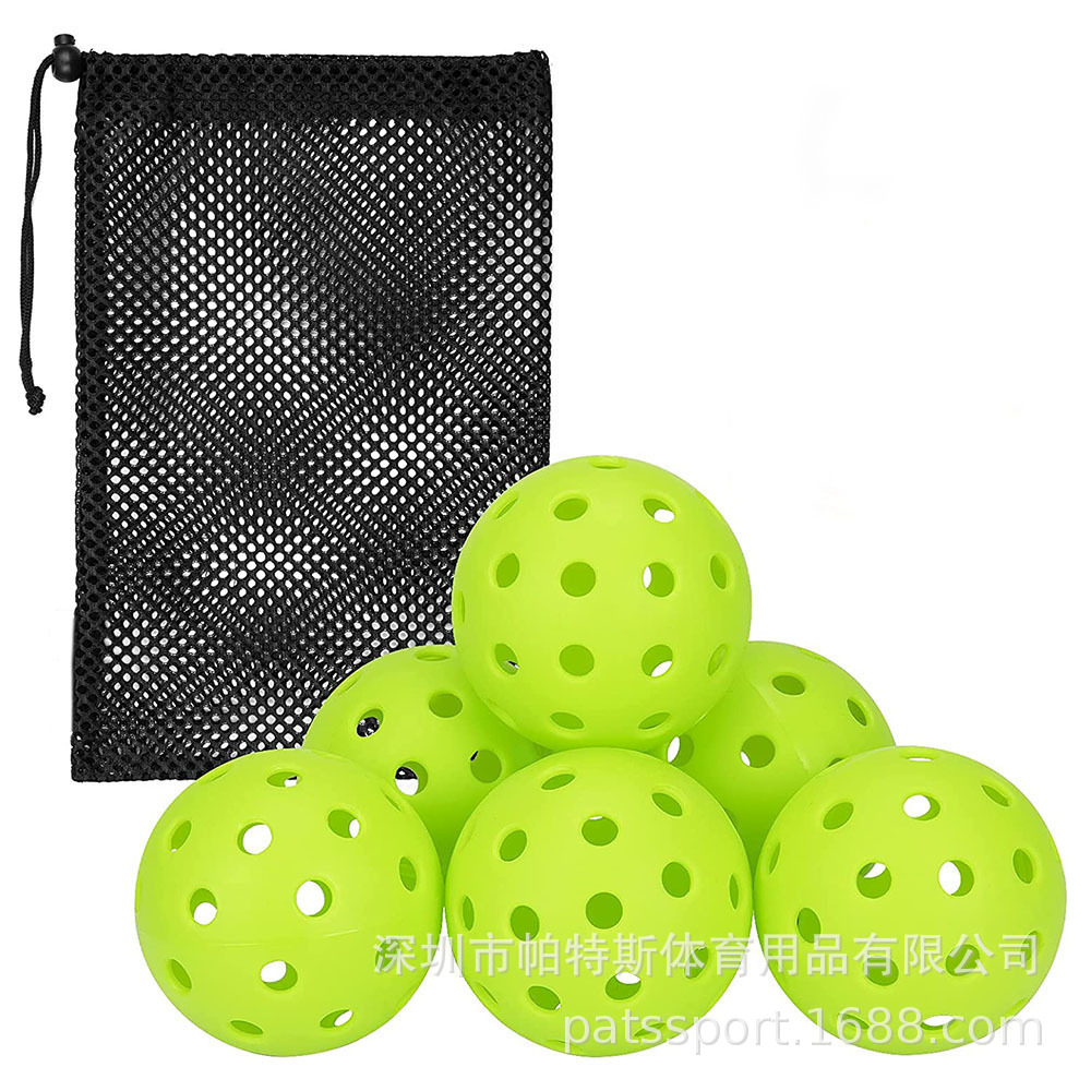 Wholesale Durable high quality Injection Molded 40 Holes Indoor Pick Ball 74mm Outdoor Multicolor Pick Ball
