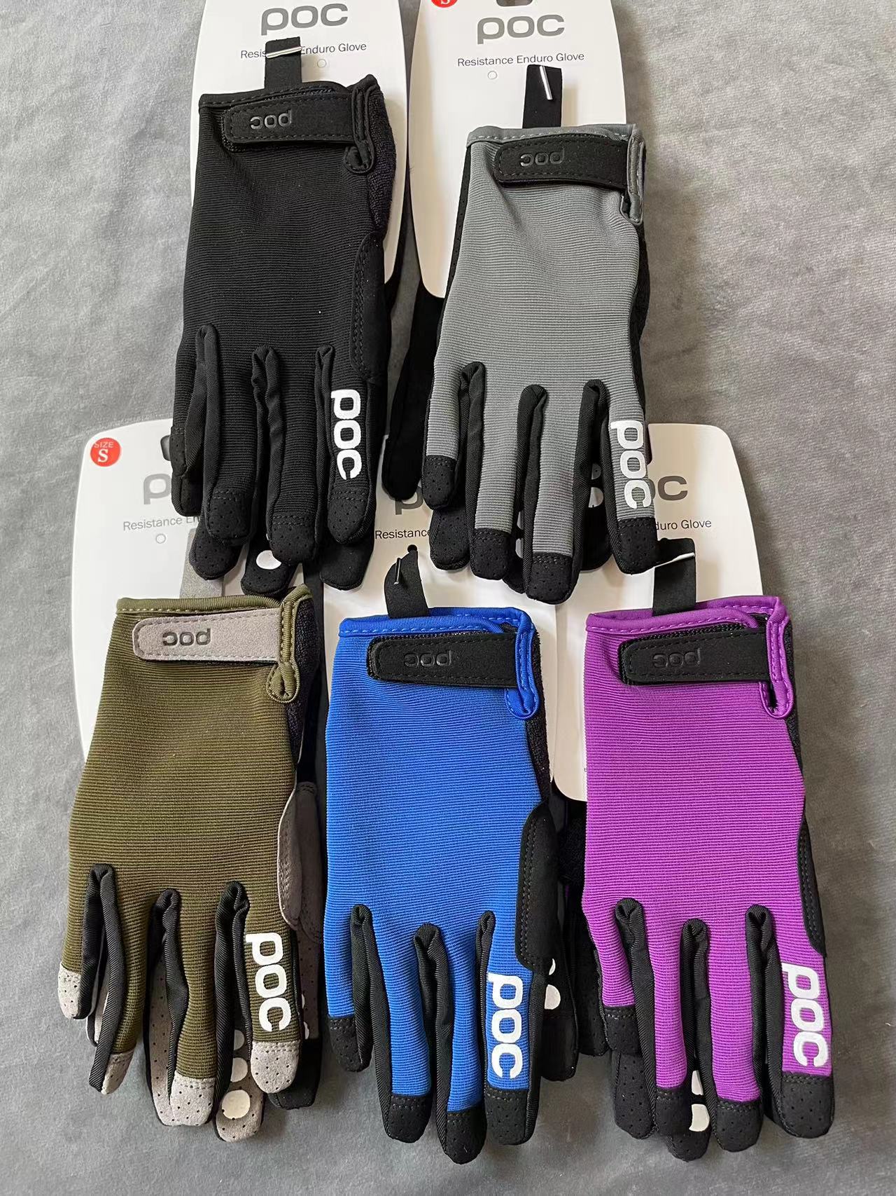 Poco ciclismo guantes de cuatro estaciones 15 colores pantalla táctil respirable descenso rápido calles guantes enduro modelo Essentia