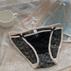 小蠻腰~性感蕾絲內褲女學生少女透氣舒適女士低腰純棉檔三角褲