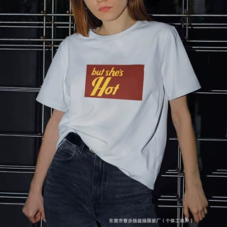 100%纯棉短袖t恤美式休闲2026夏季慵懒风百搭小众宽松舒适上衣女