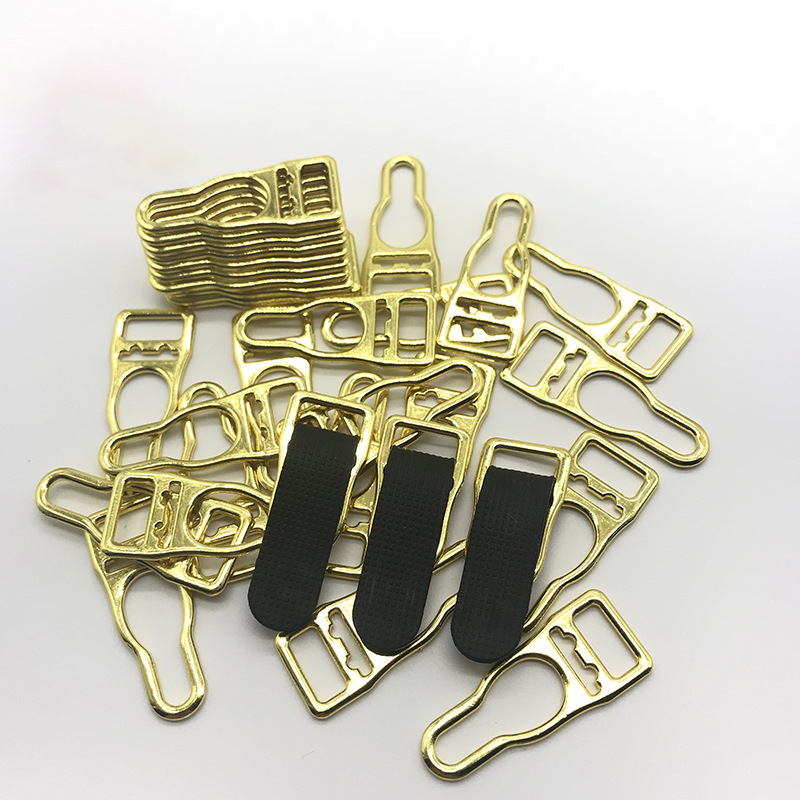 Manufacturer Wholesale Gold Gourd Buckle Alloy Stockings Buckle 1cm Intimates Garter Buckle Can Be Worn with Leather Ribbon