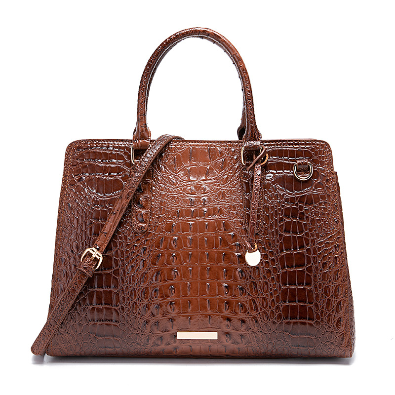 Handheld Crossbody New Women's Bag Brahman Crocodile Pattern_voghion.com