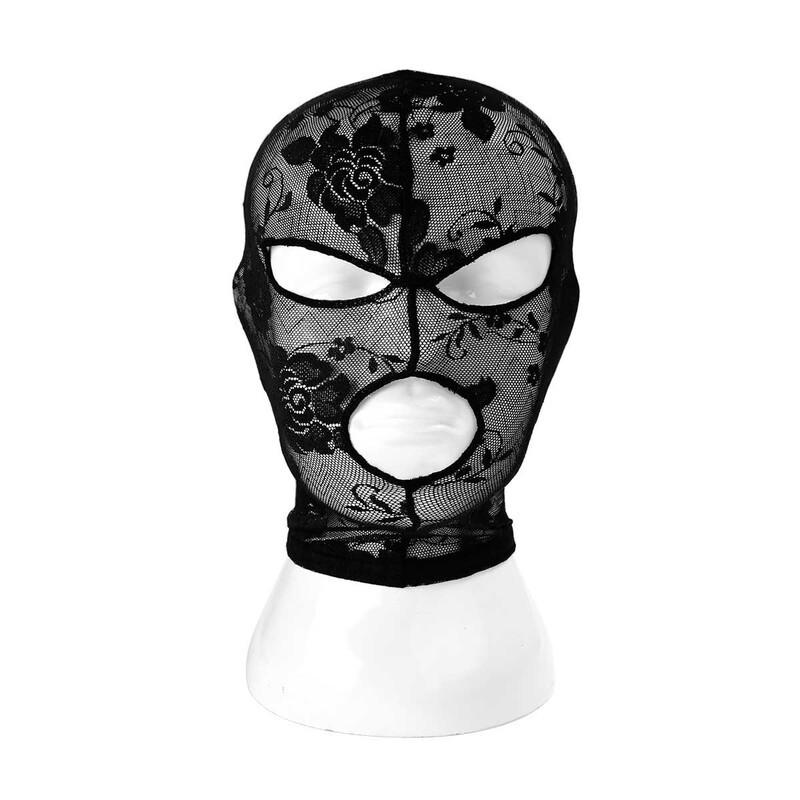 Sm sexy black Halloween lady veil lace pattern headgear mask adult sex toys a generation of hair