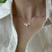 可盐可甜网红爆款猫眼意大利波光粼粼链条S925纯银项链女士项链HI