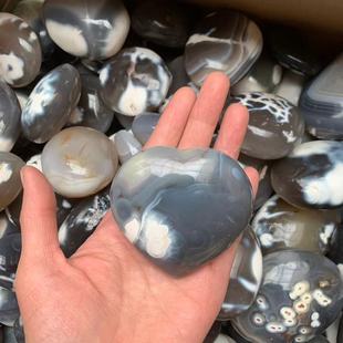 Natural Horse Island Orca Chalcedony Tumbled Raw Stone for Home Office Desk Decoration Energy Ornament [85/kg]