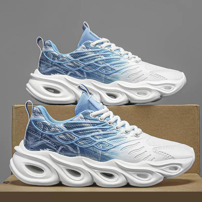 2024 новая мужская спортивная обувь сетка дышащая мужская обувь летняя 5D печать повседневная обувь резиновое дно трансграничный взрыв