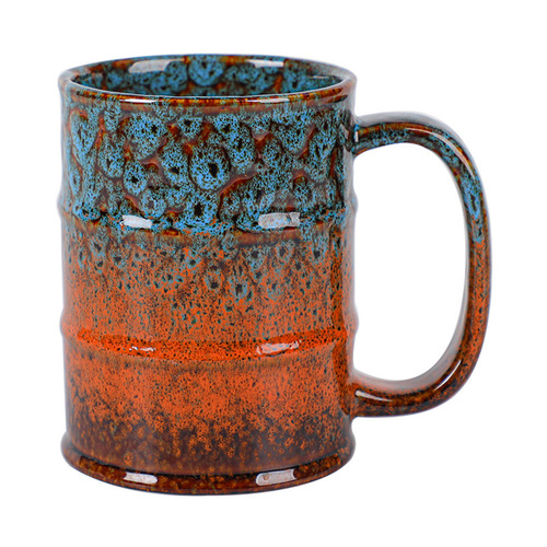 Cross-border hot selling kiln oil barrel cup large capacity ceramic mug creative coffee cup personal water cup small wholesale