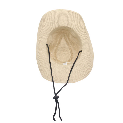 Ethnic Style Straw Hat Tibetan Stage Performance Elegant Retro Bohemian Sun Protection Outdoor Umbrella Literary Style Woven