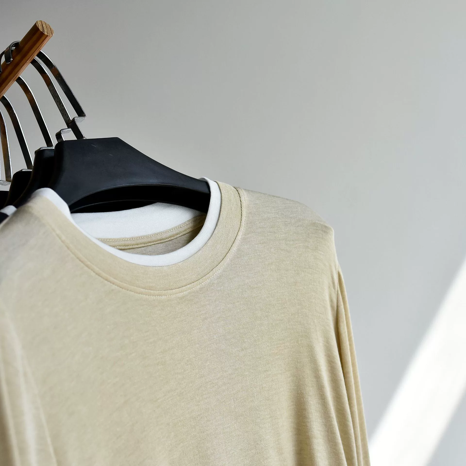 Woolen demi-season tower, keep warm body-friendly long-sleeve