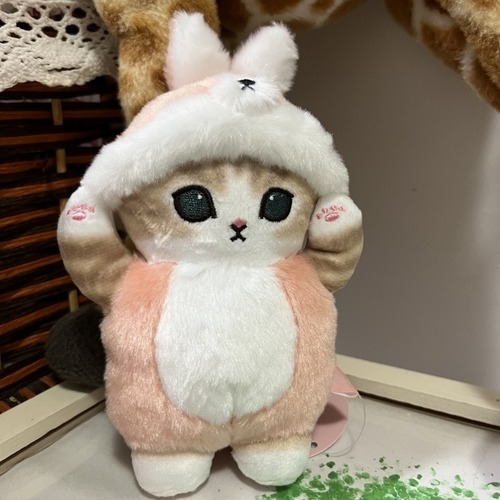 Cat Fu standing shark cat cross-dressing zodiac animal plush doll pendant bear doll bead chain buckle bag pendant