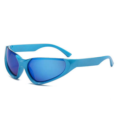 European and American fashion ins cool punk party glasses half-frame Y2K sunglasses for men and women outdoor sports cycling glasses