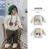 2022 new pattern children Plush Christmas Sweater Korean Edition girl gules Cartoon printing Shirts Manufactor Direct selling