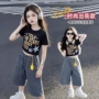 七分夏季女童新款工装裤