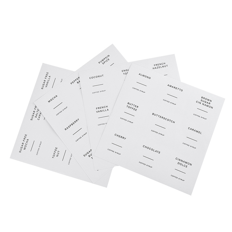 스티커; 투명한