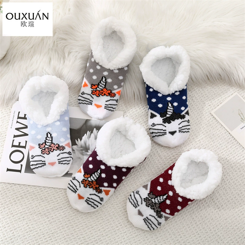 Напольные Кроссовки утепленные на флисовой подкладке толстые Нескользящие Единорог женские кросс-Бордер Горячие