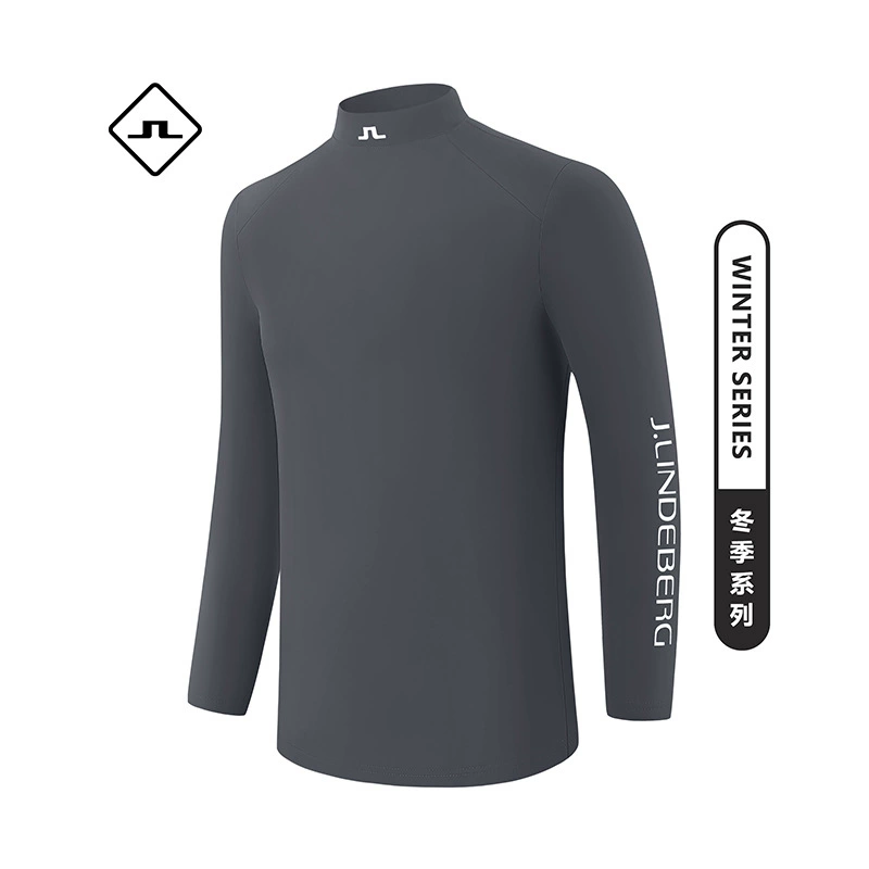Мужская термоодежда для гольфа J Golf: зимняя флисовая базовая рубашка с длинным рукавом для спорта (для трансграничной торговли) # 2501