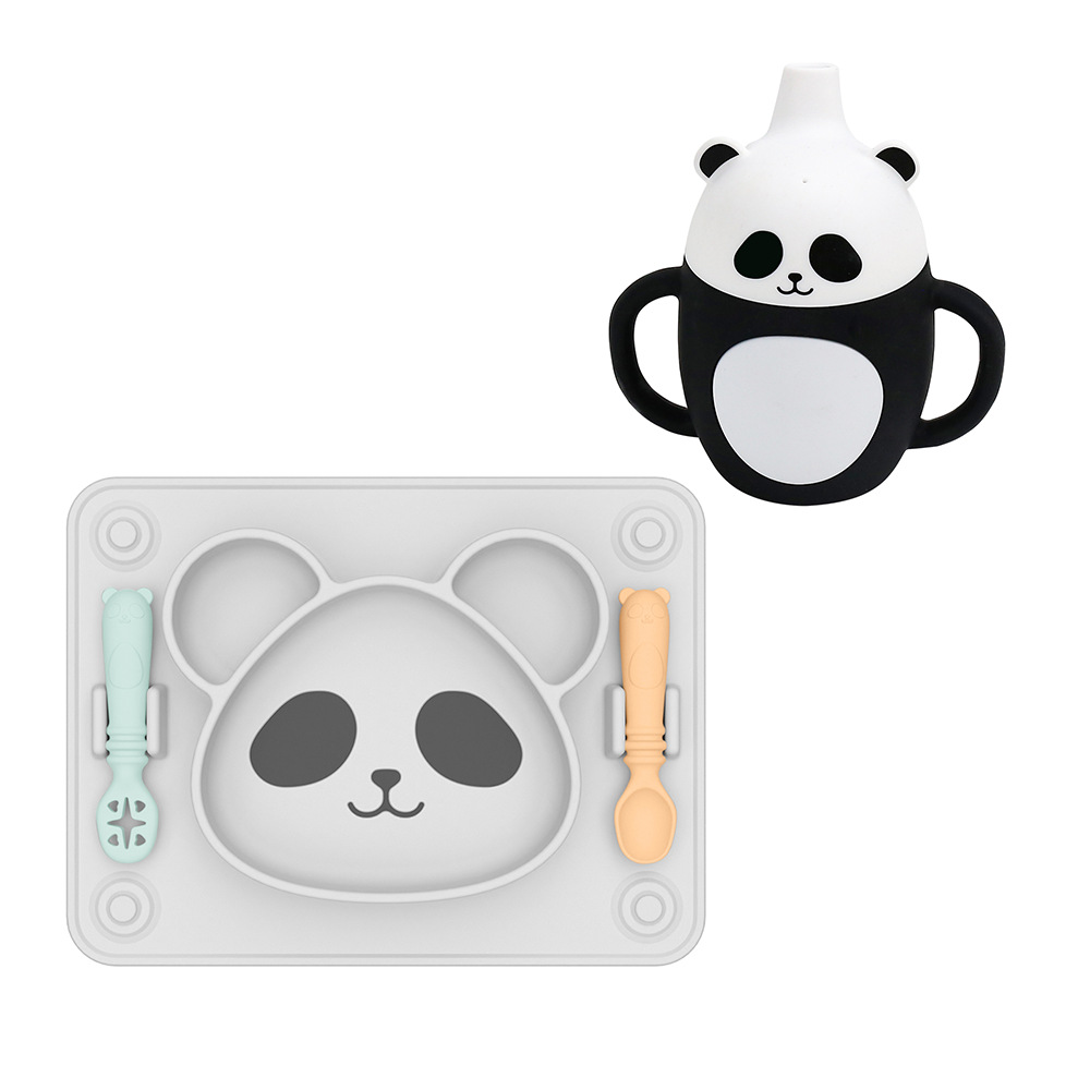 팬더 디너 플레이트 화이트 + 팬더 컵