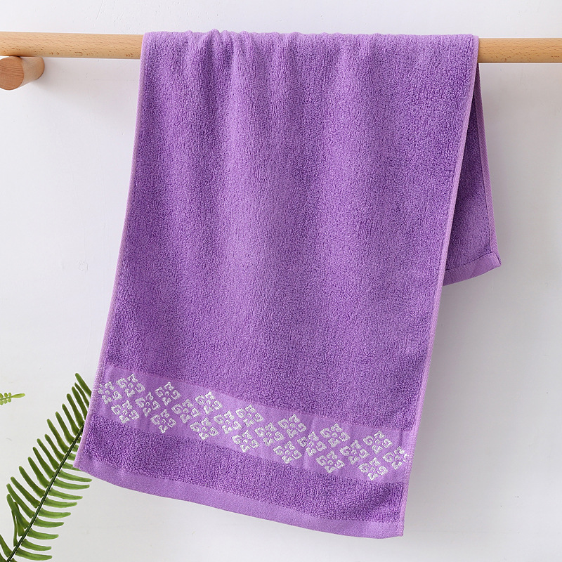 Toalha de rosto jacquard algodão bambu macia e absorvente_voghion.com