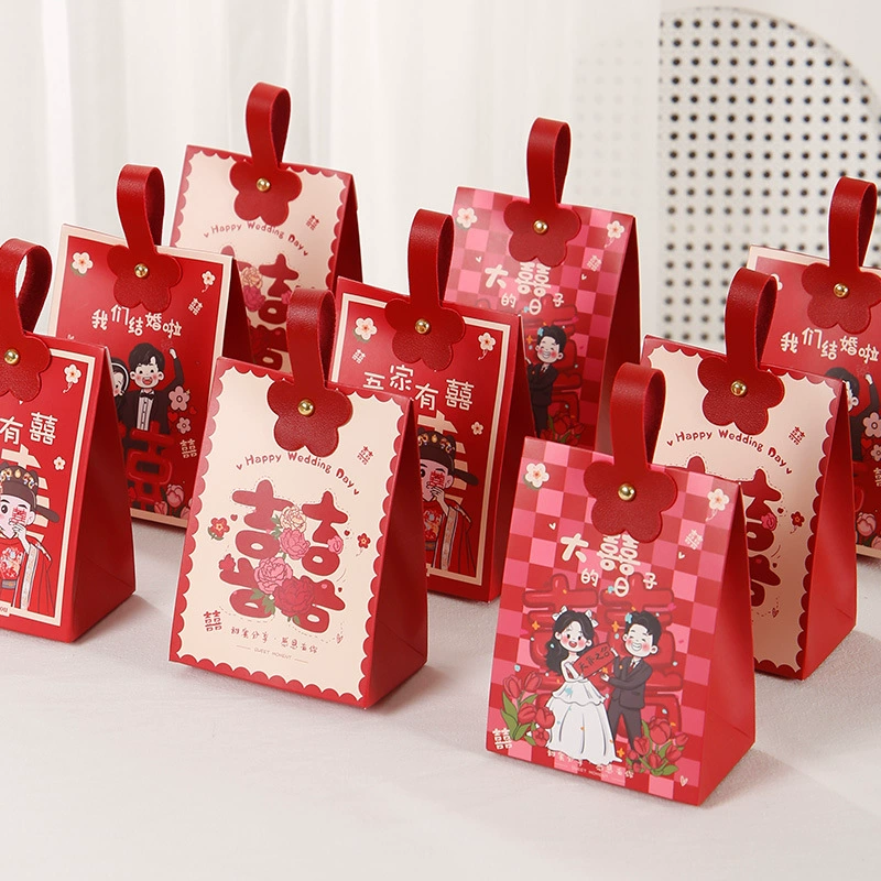 Новая подарочная коробка 2025 года в китайском стиле для свадебных сувениров, портативная коробка для помолвочных подарков, пустая коробка