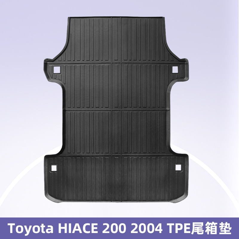 Aplicable a TOYOTA HIACE 200 2004 3D para todo el tiempo TPE para el timón derecho almohadilla de pie almohadilla del maletero