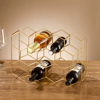 家用多层现代酒柜红酒收纳架葡萄酒香槟置物架桌面鸡尾酒白酒啤酒
