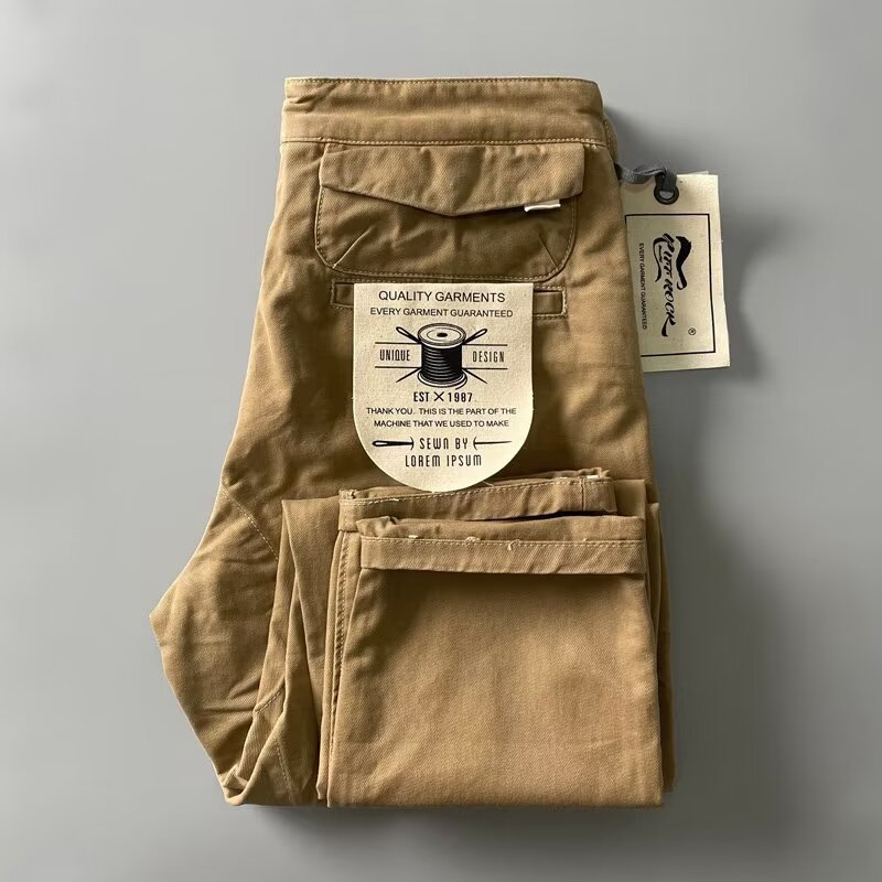 Cotton autumn Japanese retro trousers