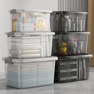 (Wholesale), transparent plastic extra large big storage box, increased thickness